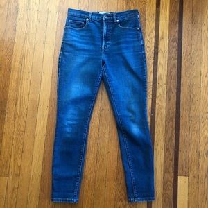 Women’s Everlane high rise skinny stretch jeans denim blue 28 EUC